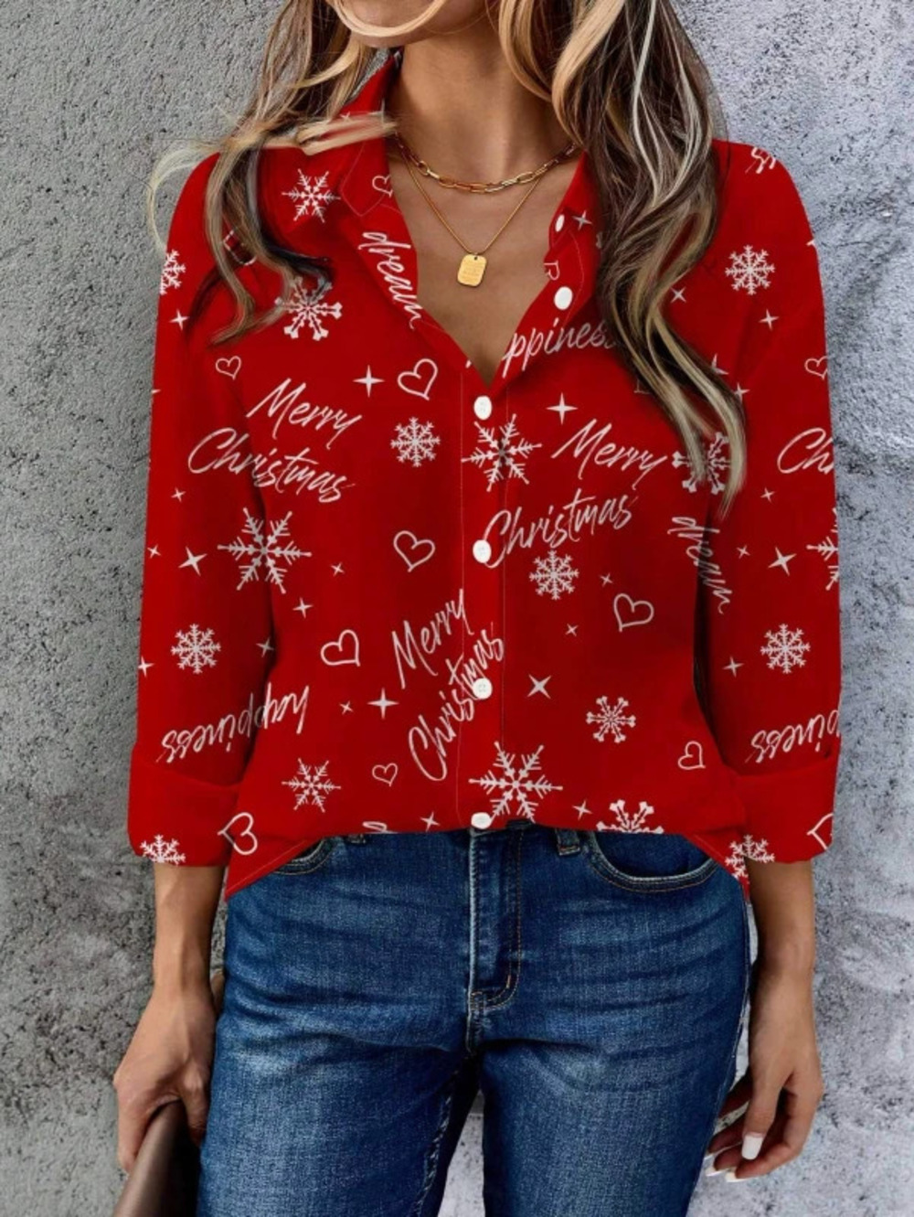 ZARA Loose Fit Fashionable Printed Collar Top